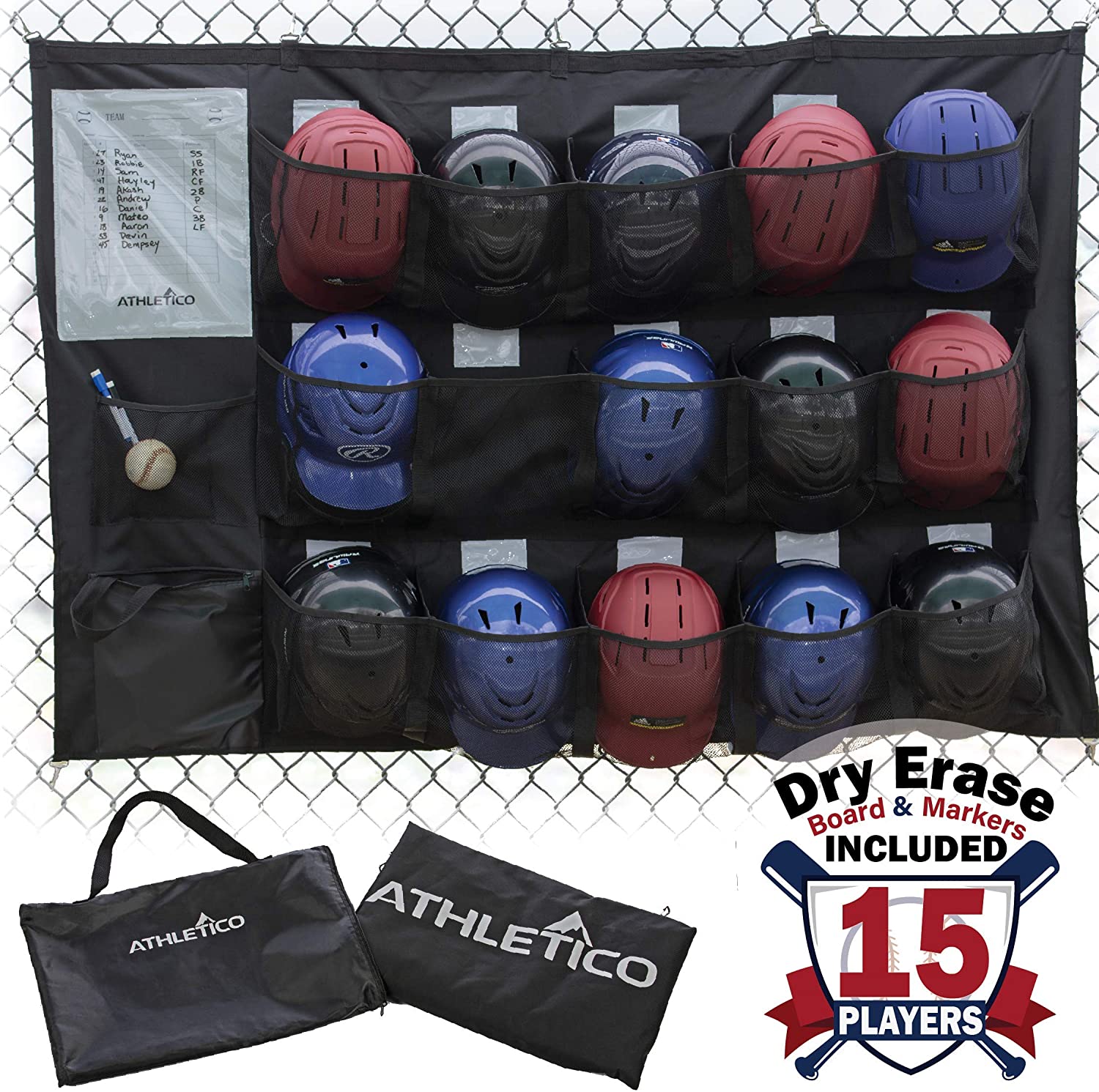 PowerNet Soft Bucket Ball Carry Bag | Great Baseball Gear and Softball  Equipment Addition | Organizer for Coaches