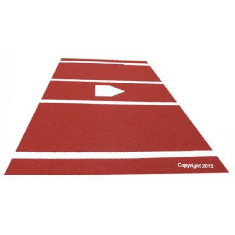 Premium 12 X 6 Baseballsoftball Hitting Mat In Claydirt Color 2